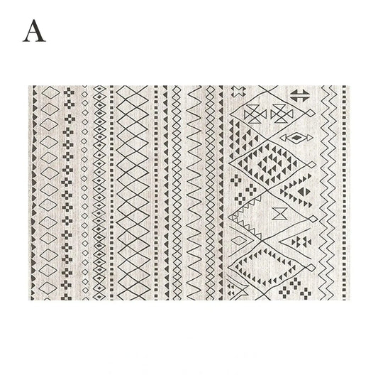 Bohemian Abstract Rugs │ Retro Moroccan Style Living Room Carpet - Besontique Home