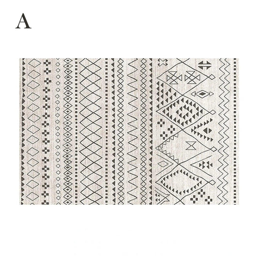 Bohemian Abstract Rugs │ Retro Moroccan Style Living Room Carpet - Besontique Home