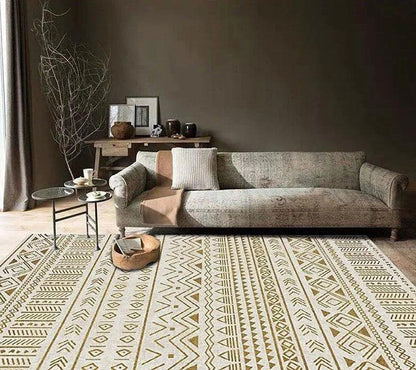 Bohemian Abstract Rugs │ Retro Moroccan Style Living Room Carpet - Besontique Home