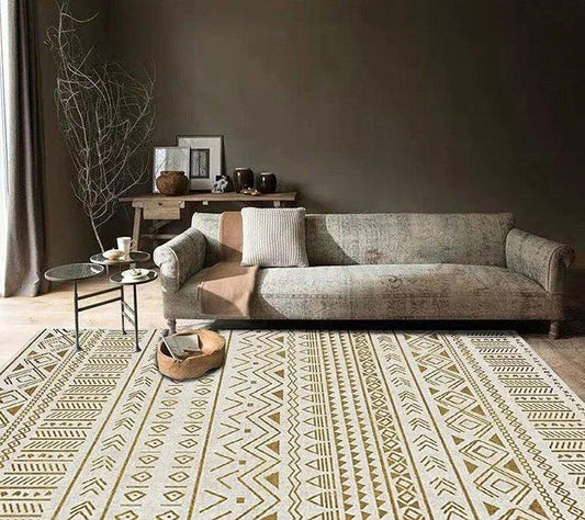 Bohemian Abstract Rugs │ Retro Moroccan Style Living Room Carpet - Besontique Home