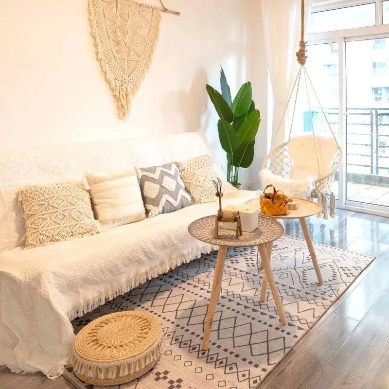 Bohemian Abstract Rugs │ Retro Moroccan Style Living Room Carpet - Besontique Home