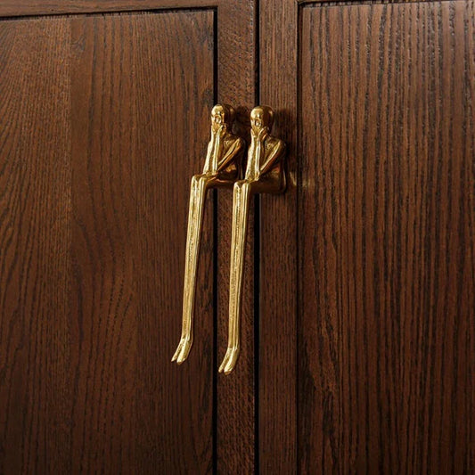 Brass Gold Silver Creative Furniture Door Knob │ Modern Nordic Kitchen Drawer Wardrobe Handles - Besontique Home