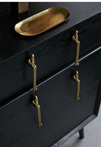 Brass Gold Silver Creative Furniture Door Knob │ Modern Nordic Kitchen Drawer Wardrobe Handles - Besontique Home