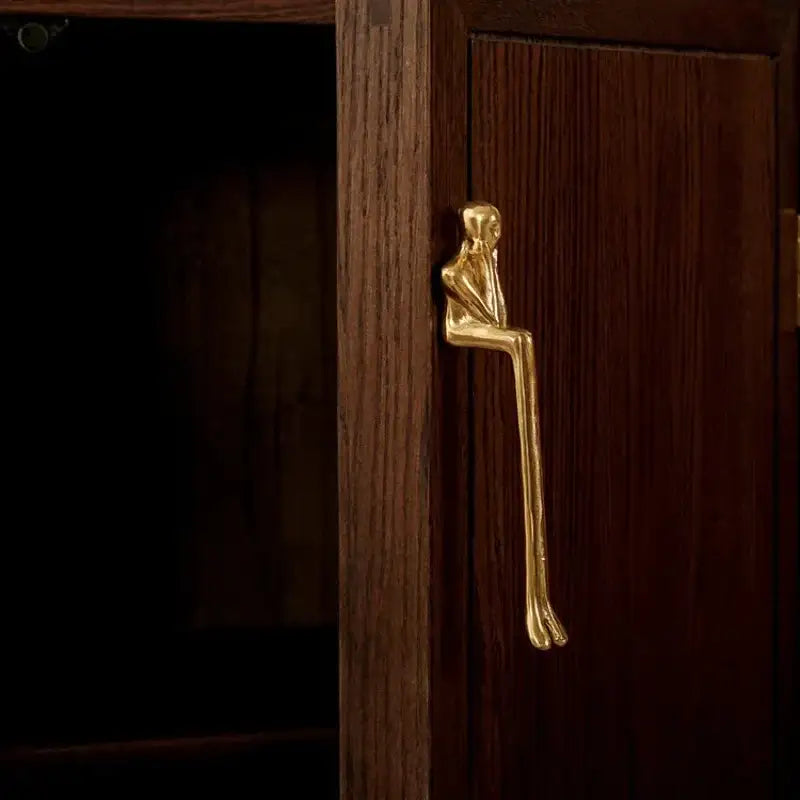 Brass Gold Silver Creative Furniture Door Knob │ Modern Nordic Kitchen Drawer Wardrobe Handles - Besontique Home