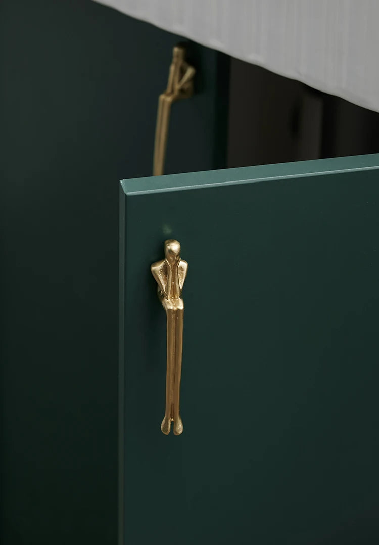 Brass Gold Silver Creative Furniture Door Knob │ Modern Nordic Kitchen Drawer Wardrobe Handles - Besontique Home