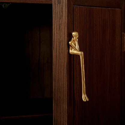 Brass Gold Silver Creative Furniture Door Knob │ Modern Nordic Kitchen Drawer Wardrobe Handles - Besontique Home