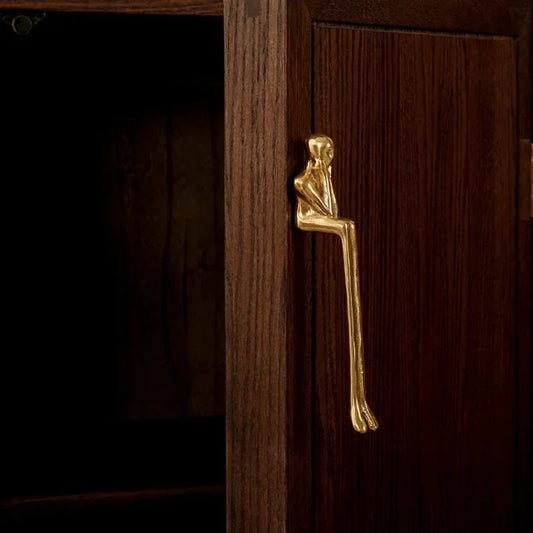 Brass Gold Silver Creative Furniture Door Knob │ Modern Nordic Kitchen Drawer Wardrobe Handles - Besontique Home