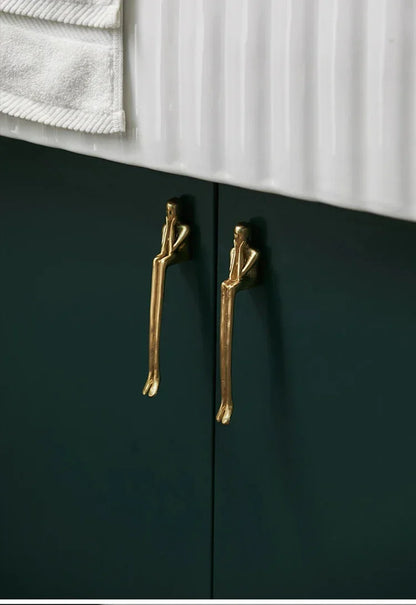 Brass Gold Silver Creative Furniture Door Knob │ Modern Nordic Kitchen Drawer Wardrobe Handles - Besontique Home