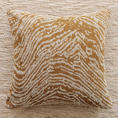 Brown Beige Geometric Chenille Cushion Cover │ Nordic Minimal Home Throw Pillow Covers - Besontique Home