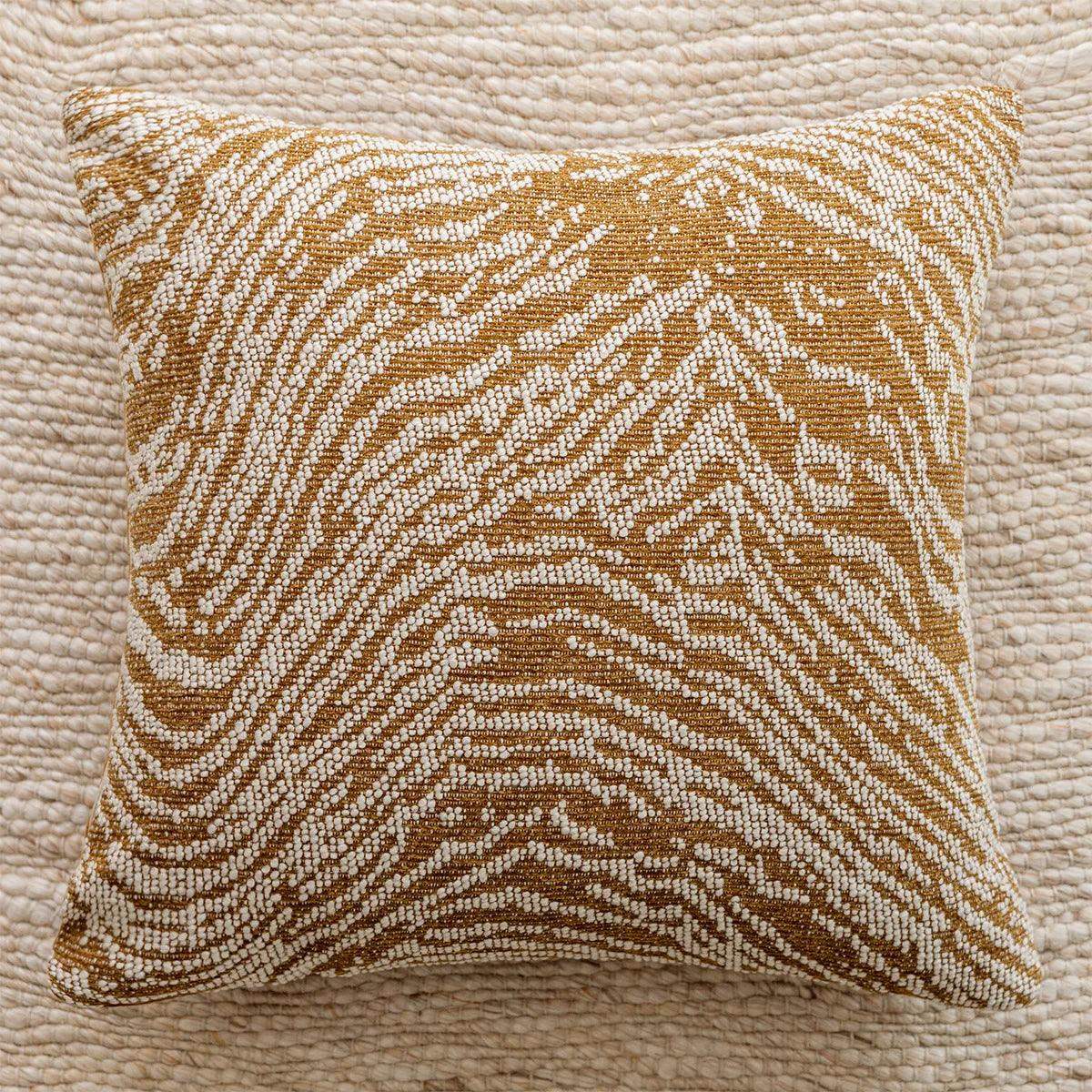 Brown Beige Geometric Chenille Cushion Cover │ Nordic Minimal Home Throw Pillow Covers - Besontique Home