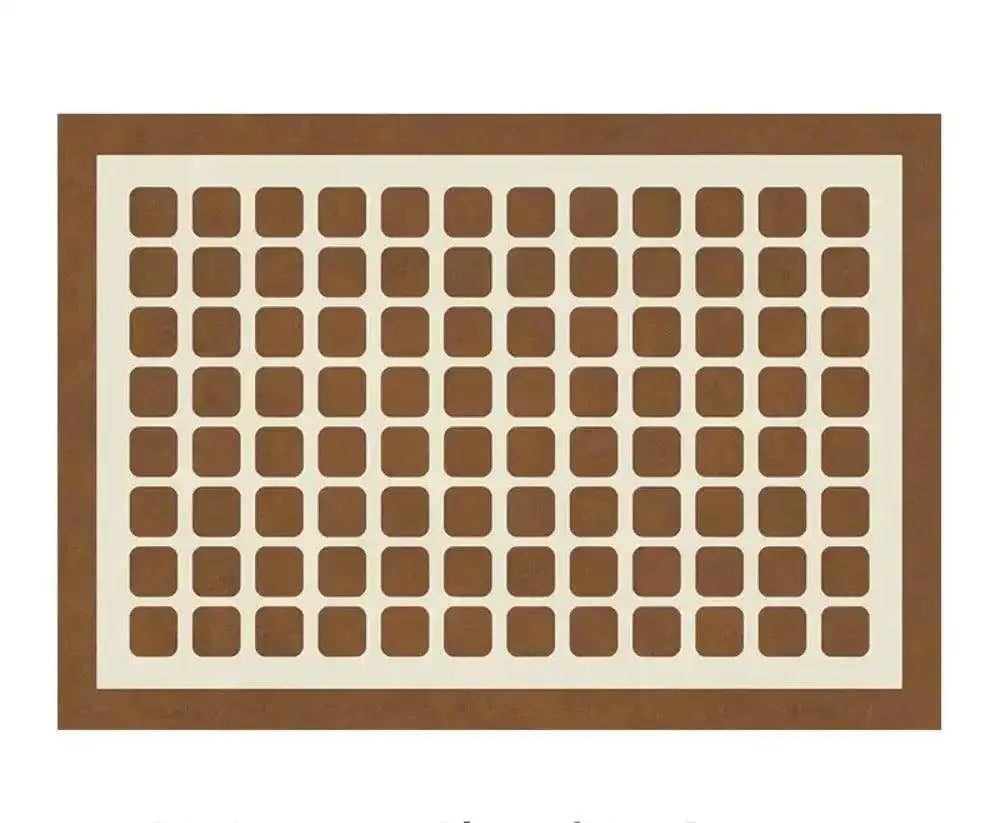 Checkerboard Pattern Home Decor Carpet │ Modern Geometric Decorative Floor Rug - Besontique Home
