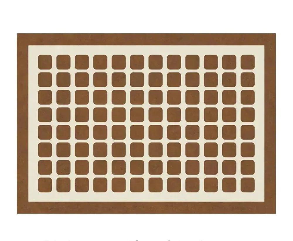 Checkerboard Pattern Home Decor Carpet │ Modern Geometric Decorative Floor Rug - Besontique Home