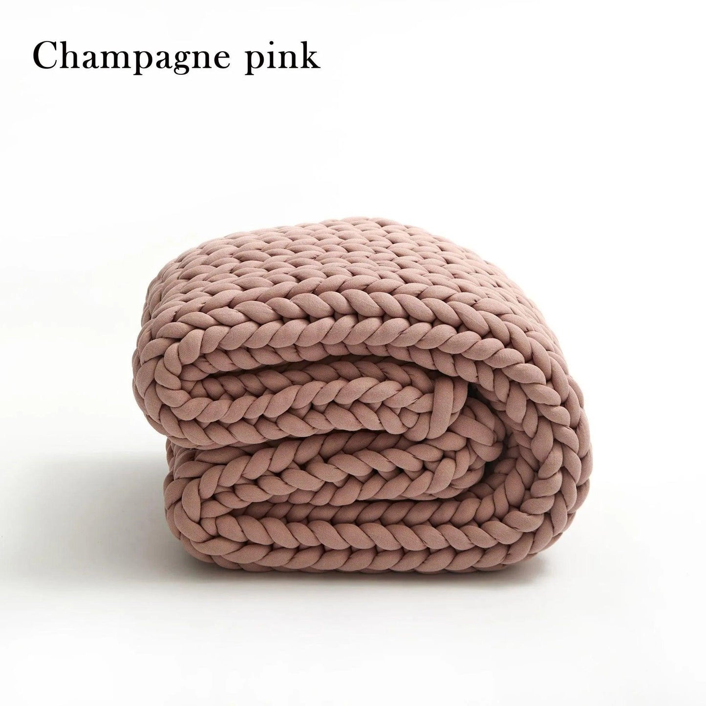 Chunky Knitted Cotton Blanket for Sofa Decor │ New Core-filled Yarn Hand-woven Blanket │ Super Thick Neutral Color Blanket - Besontique Home