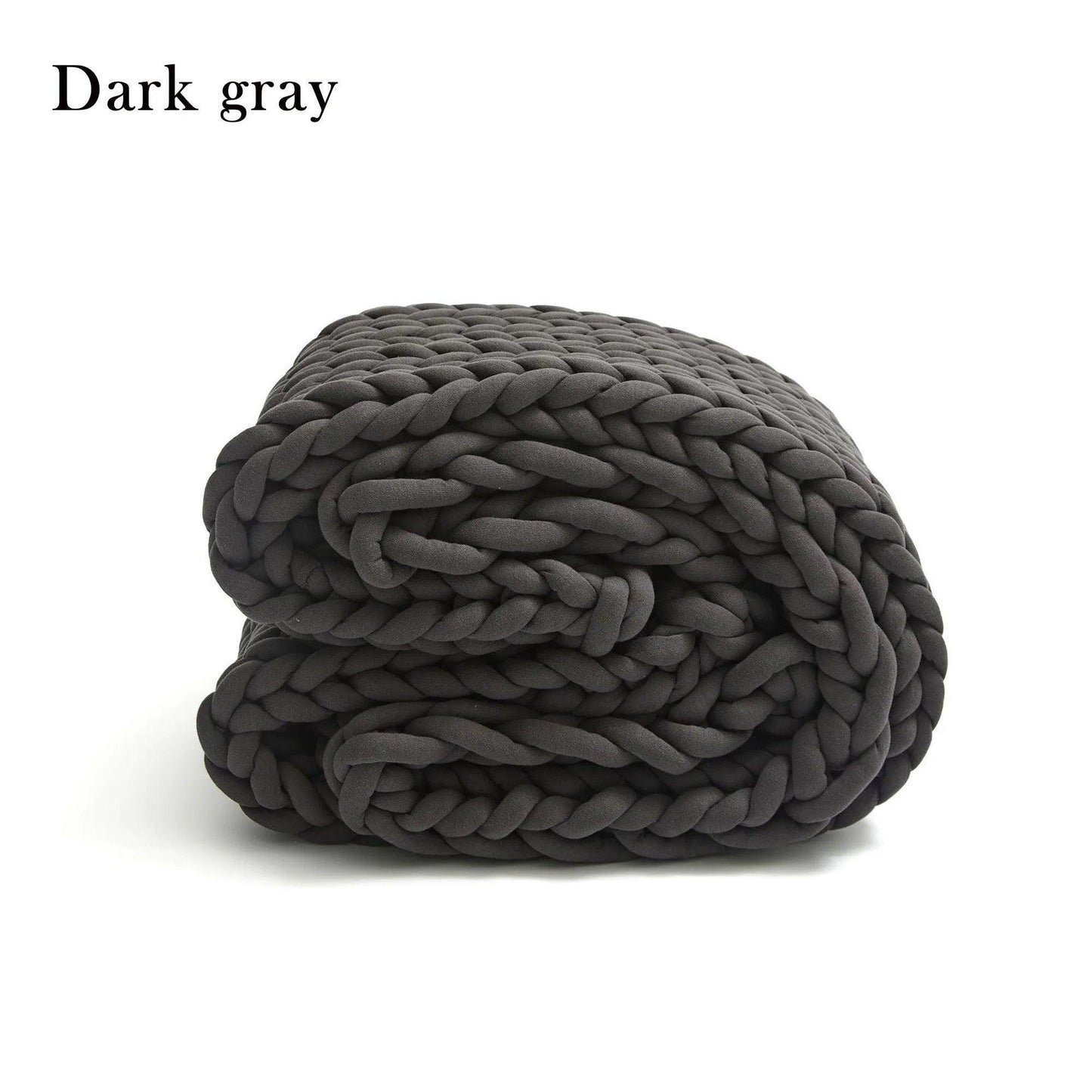 Chunky Knitted Cotton Blanket for Sofa Decor │ New Core-filled Yarn Hand-woven Blanket │ Super Thick Neutral Color Blanket - Besontique Home