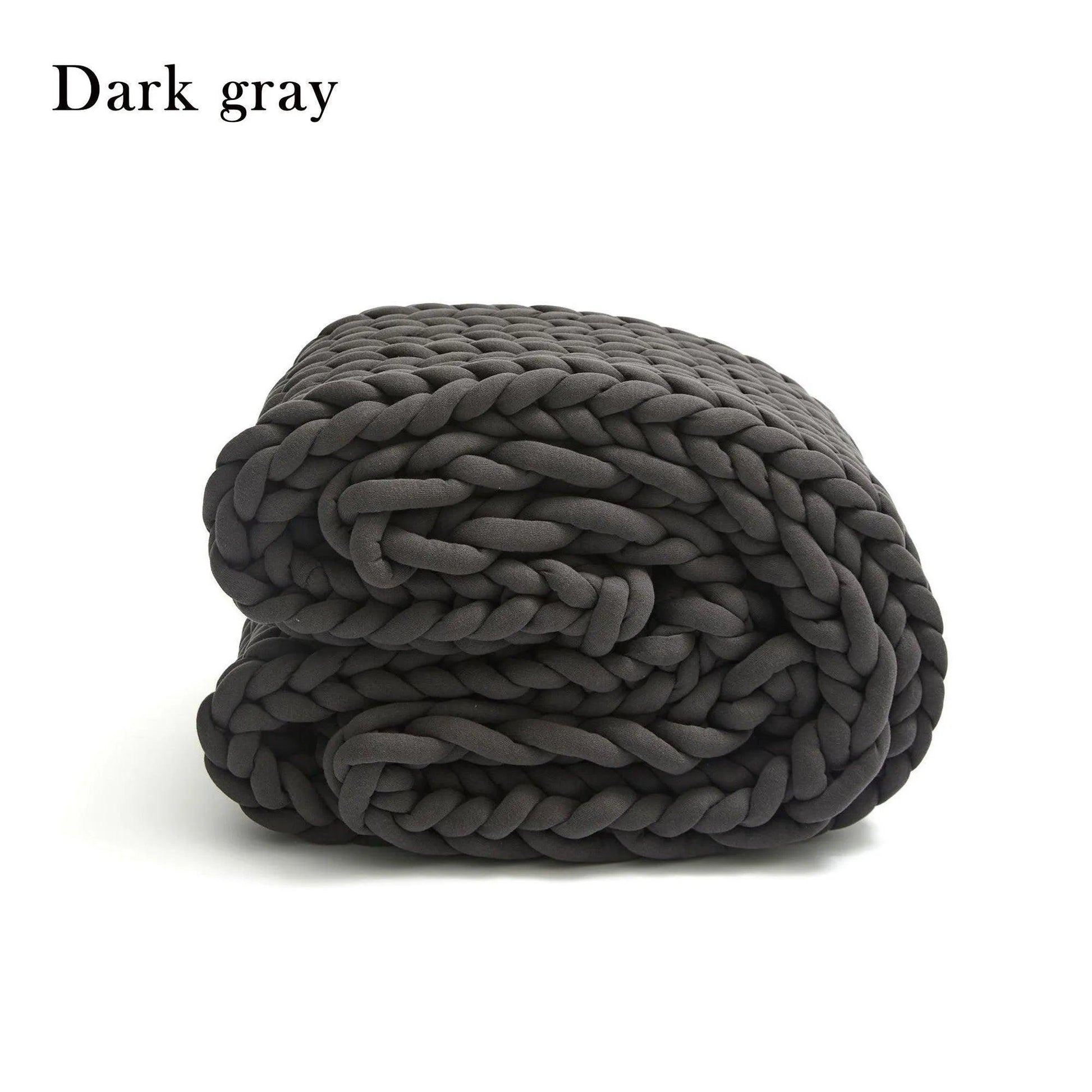 Chunky Knitted Cotton Blanket for Sofa Decor │ New Core-filled Yarn Hand-woven Blanket │ Super Thick Neutral Color Blanket - Besontique Home