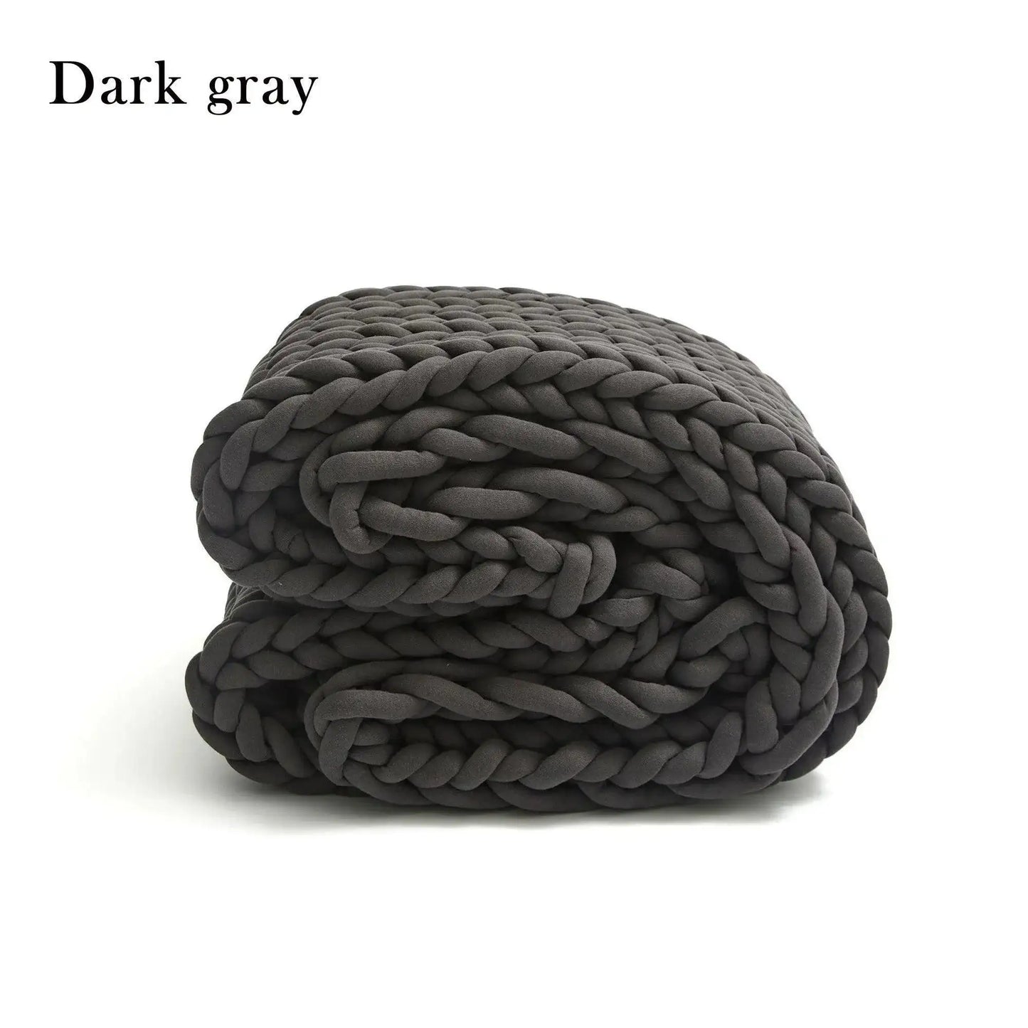 Chunky Knitted Cotton Blanket for Sofa Decor │ New Core-filled Yarn Hand-woven Blanket │ Super Thick Neutral Color Blanket - Besontique Home