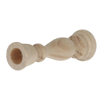 Classic Light Wood Candlesticks Candle Holder Set │ Modern Retro Vintage Candle Stand - Besontique Home