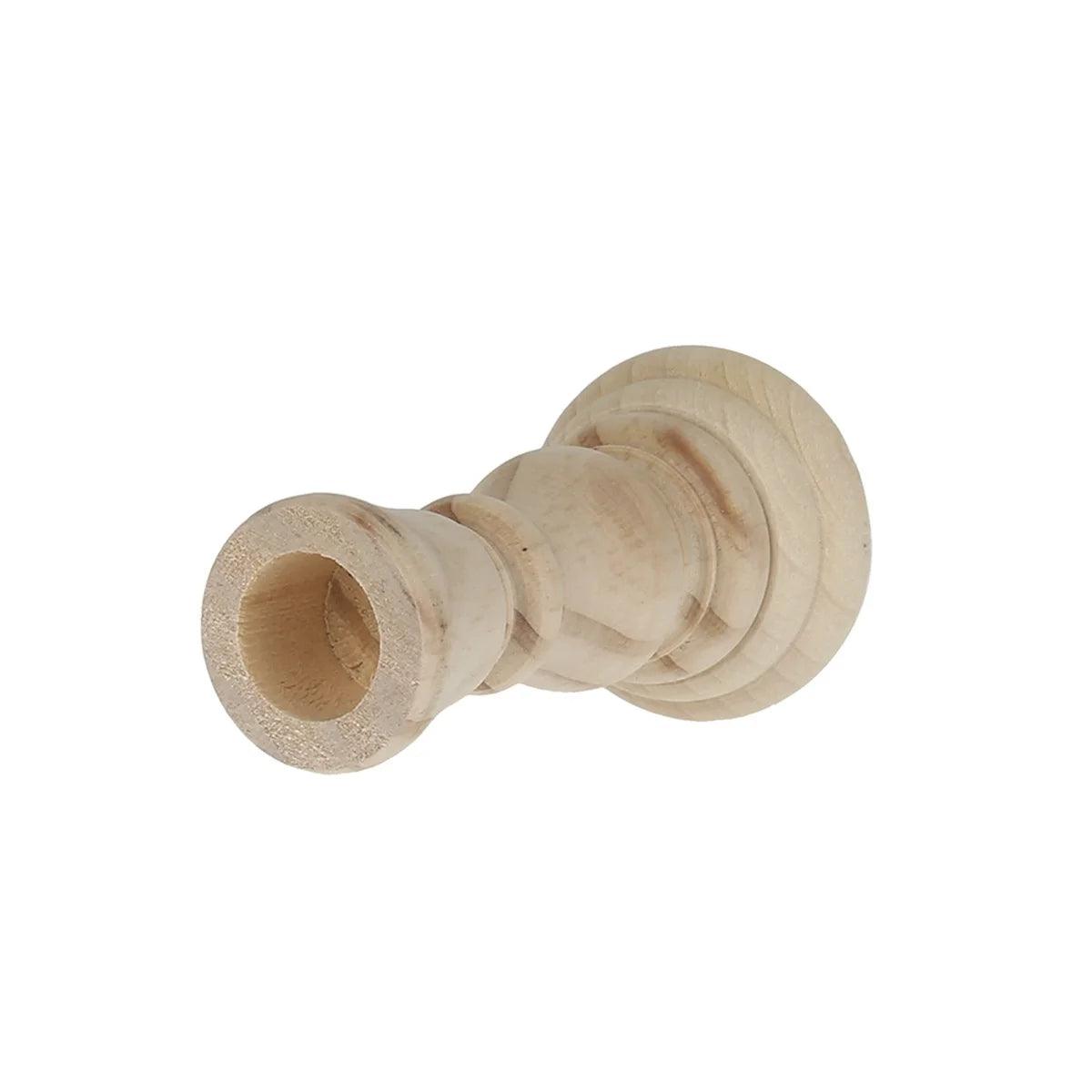 Classic Light Wood Candlesticks Candle Holder Set │ Modern Retro Vintage Candle Stand - Besontique Home