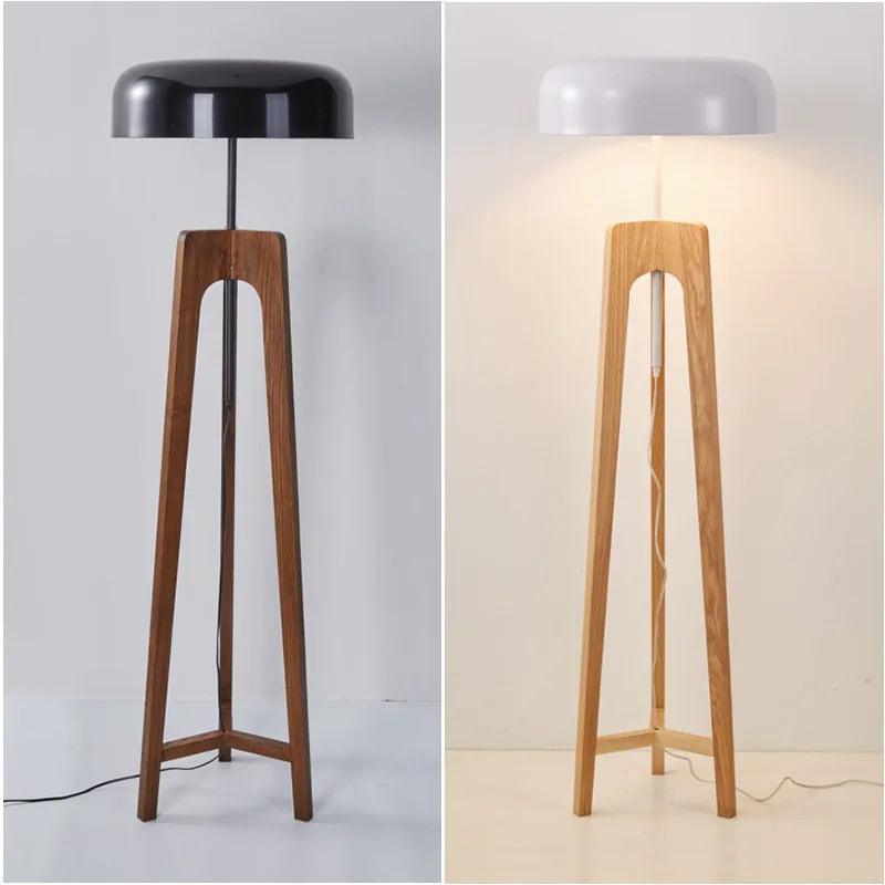 Classical Wood Solid Floor Tripod Lamp - Besontique Home