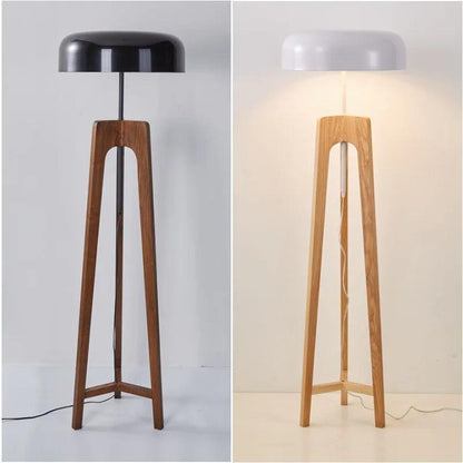 Classical Wood Solid Floor Tripod Lamp - Besontique Home