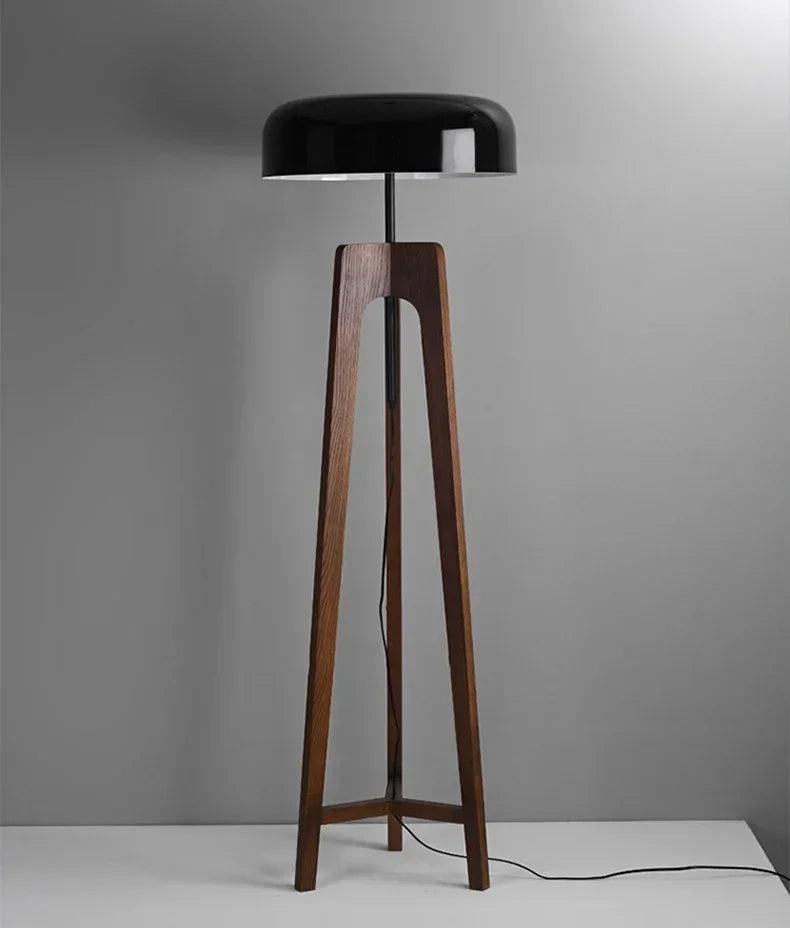 Classical Wood Solid Floor Tripod Lamp - Besontique Home