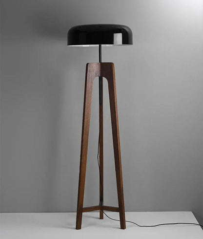 Classical Wood Solid Floor Tripod Lamp - Besontique Home