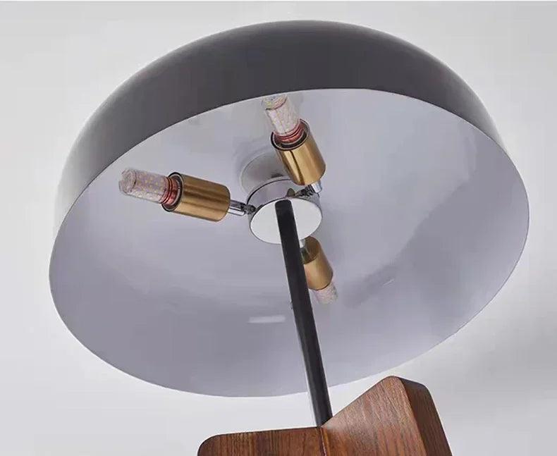 Classical Wood Solid Floor Tripod Lamp - Besontique Home