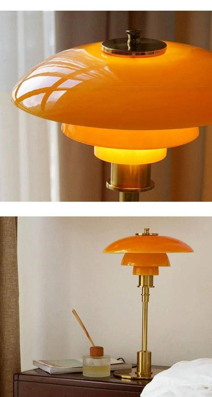 Danish Designer Glass Table Lamps │ Modern Nordic LED Living Bedroom Decor Lighting Desk Lamp - Besontique Home