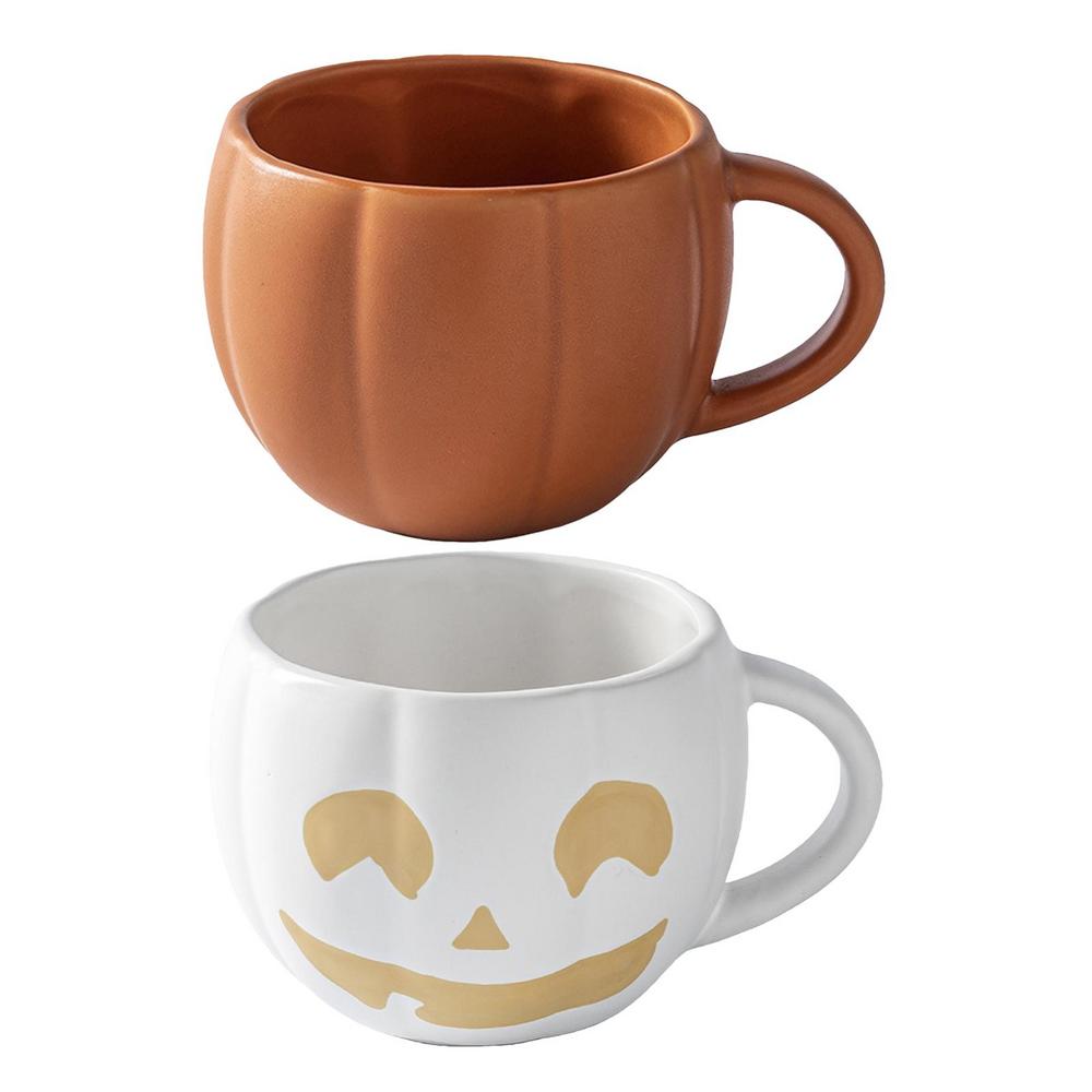 Pumpkin Shape Autumn Fall Coffee Mug │ Halloween Themed Pumpkin Cup │ Kitchenware