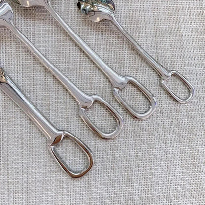 European Style Luxury Cutlery 4 pcs Set │ Stainless Steel Knife Fork Spoon Modern Tableware Elegant Kitchenware - Besontique Home