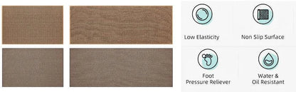 Faux Woven Washable Non-slip Kitchen Rug │ Faux Sisal Running Floor Mat - Besontique Home