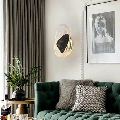 Geometric Design Modern LED Wall Light Lamp (Gold/Black/Rust) │ Bedside Wall Mounted Lighting - Besontique