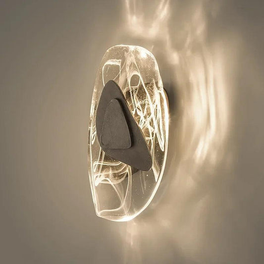 Geometric Design Modern LED Wall Light Lamp (Gold/Black/Rust) │ Bedside Wall Mounted Lighting - Besontique Home