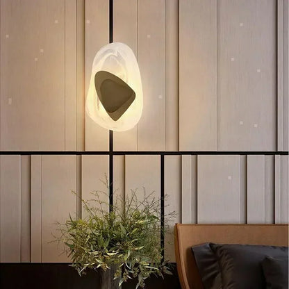 Geometric Design Modern LED Wall Light Lamp (Gold/Black/Rust) │ Bedside Wall Mounted Lighting - Besontique Home