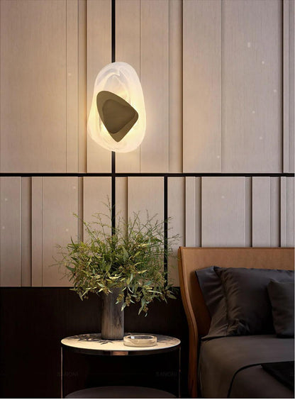 Geometric Design Modern LED Wall Light Lamp (Gold/Black/Rust) │ Bedside Wall Mounted Lighting - Besontique Home