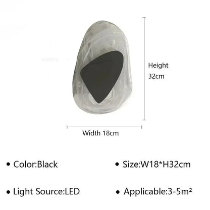 Geometric Design Modern LED Wall Light Lamp (Gold/Black/Rust) │ Bedside Wall Mounted Lighting - Besontique Home