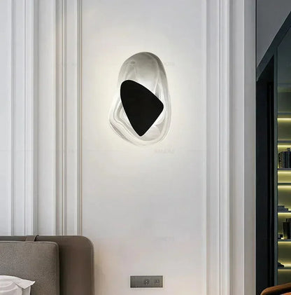 Geometric Design Modern LED Wall Light Lamp (Gold/Black/Rust) │ Bedside Wall Mounted Lighting - Besontique Home