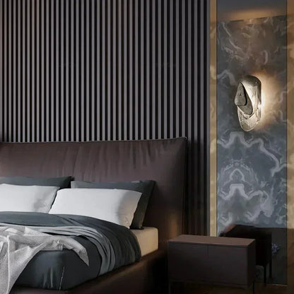 Geometric Design Modern LED Wall Light Lamp (Gold/Black/Rust) │ Bedside Wall Mounted Lighting - Besontique Home