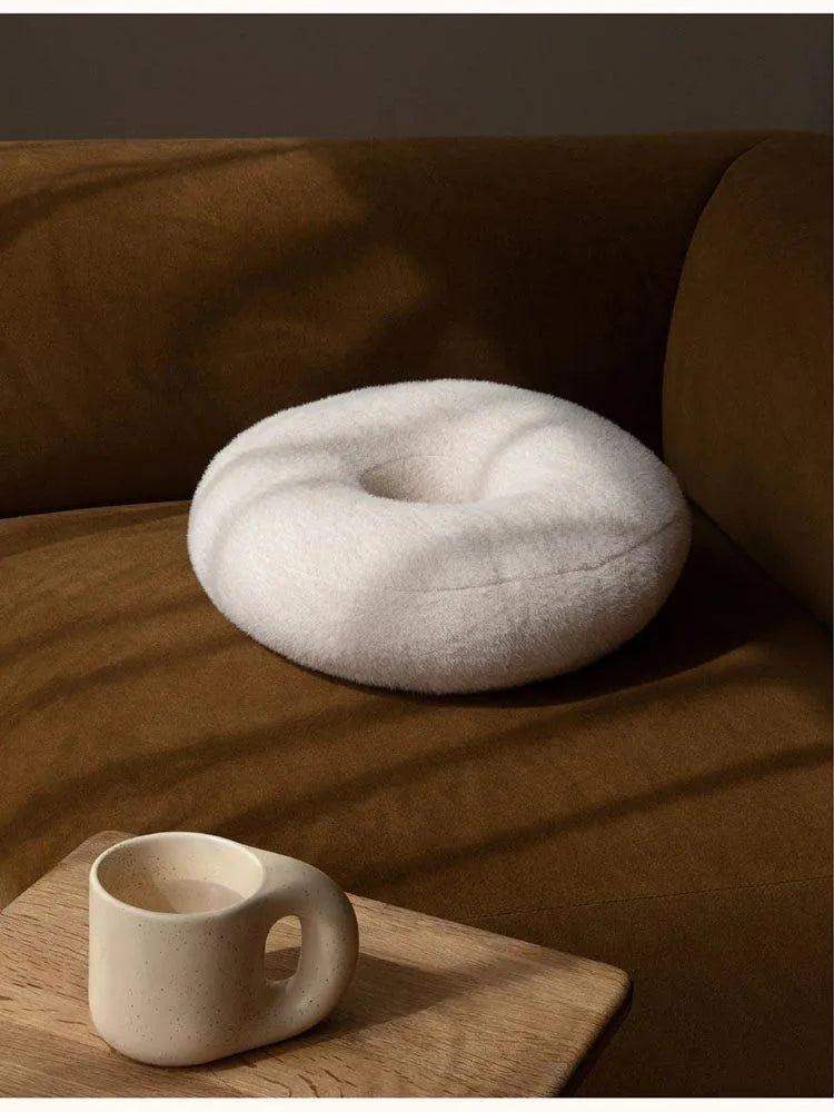 Geometric Solid Plush Sofa Cushions │ Neutral Tone Decorative Throw Pillows - Besontique Home