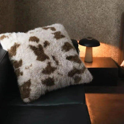 High-end Imitation Fox Fur Throw Pillow │ Nordic Warm Comfortable Cushions with pilling - Besontique Home