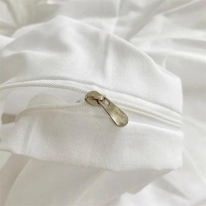 High End Three-dimensional Pinch Pleated Bedding Set │ Modern Boho Quilt Bed Duvet cover Pillow case - Besontique Home