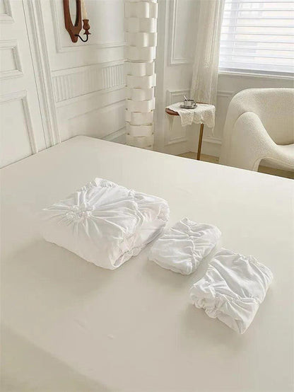High End Three-dimensional Pinch Pleated Bedding Set │ Modern Boho Quilt Bed Duvet cover Pillow case - Besontique Home