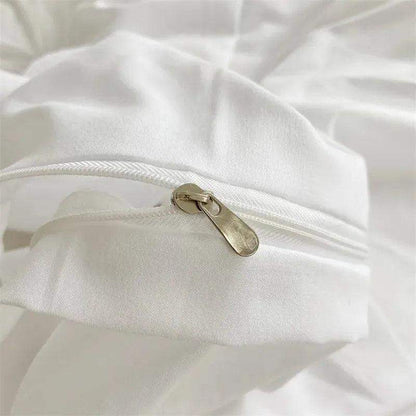 High End Three-dimensional Pinch Pleated Bedding Set │ Modern Boho Quilt Bed Duvet cover Pillow case - Besontique Home