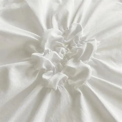 High End Three-dimensional Pinch Pleated Bedding Set │ Modern Boho Quilt Bed Duvet cover Pillow case - Besontique Home