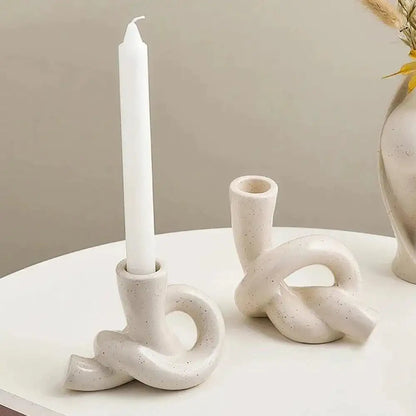 Ins Beige Decorative chandeliers Candle Holders - Besontique Home