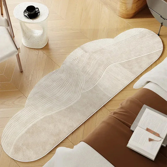 Japandi Geometric pattern Irregular Shape Rug - Besontique Home