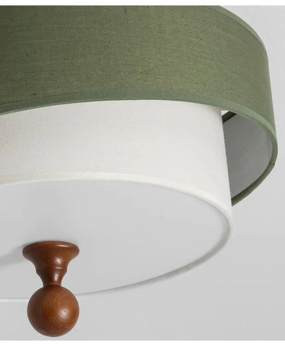 Japandi Retro Vintage Cloth Ceiling Lamp - Besontique Home