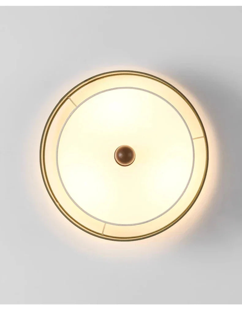 Japandi Retro Vintage Cloth Ceiling Lamp - Besontique Home