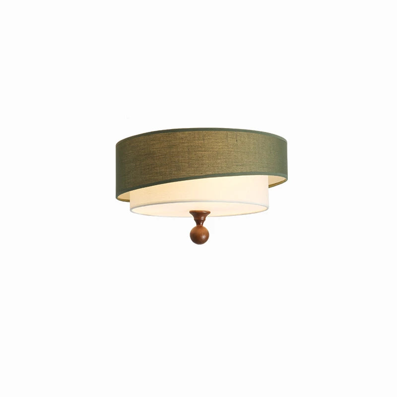 Japandi Retro Vintage Cloth Ceiling Lamp - Besontique Home