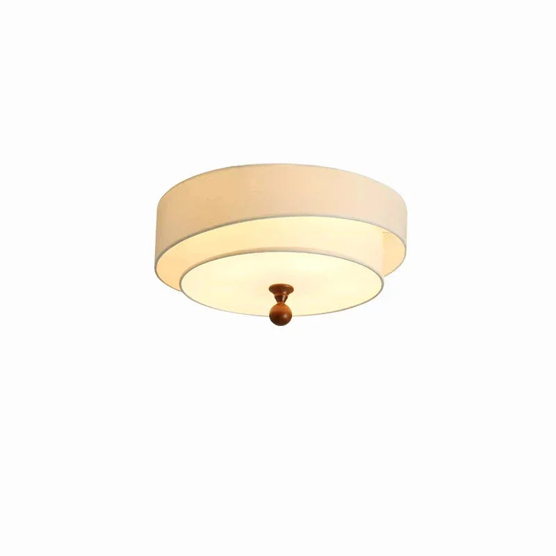 Japandi Retro Vintage Cloth Ceiling Lamp - Besontique Home